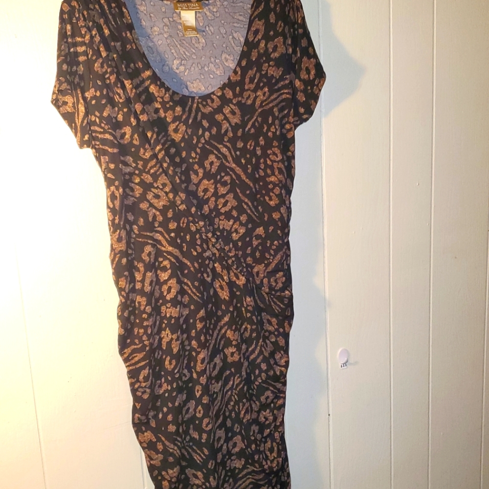 Animal print dress